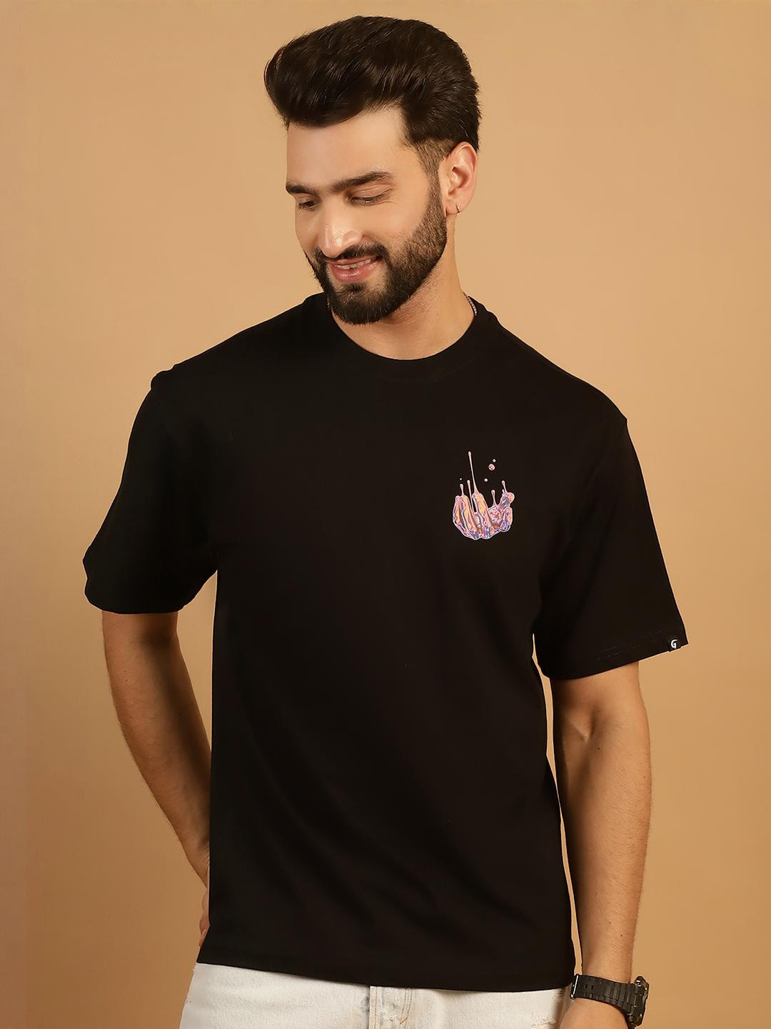Oversized Graphic Black T-Shirt