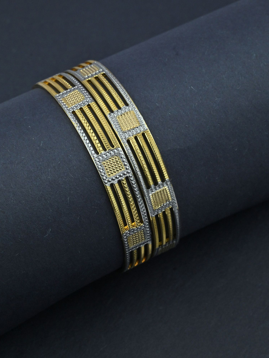 Opal Touch Set Of 2 Gold-Plated Bangles