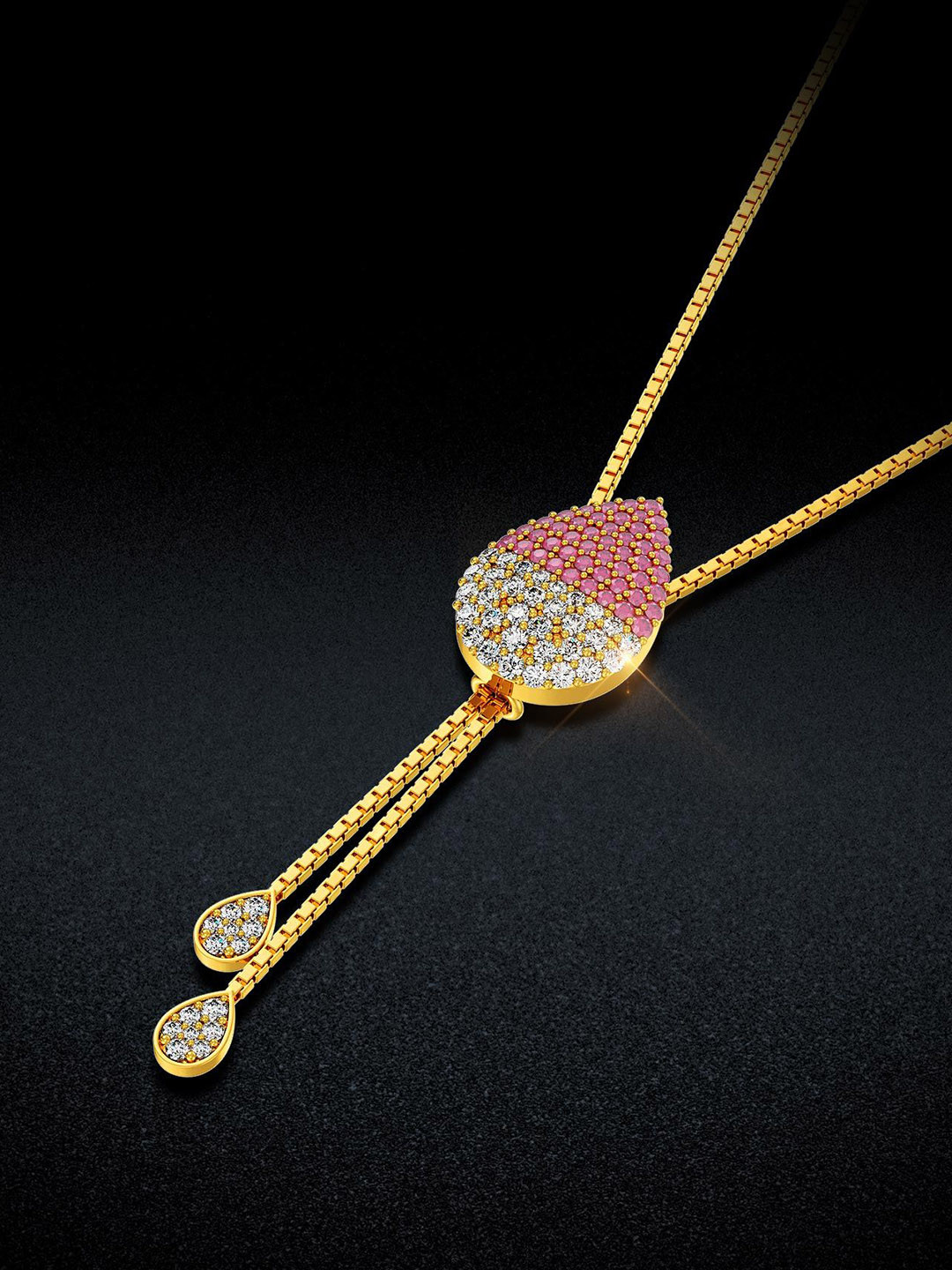 Joyalukkas Ethereal Dewdrop Beauty Gold Necklace