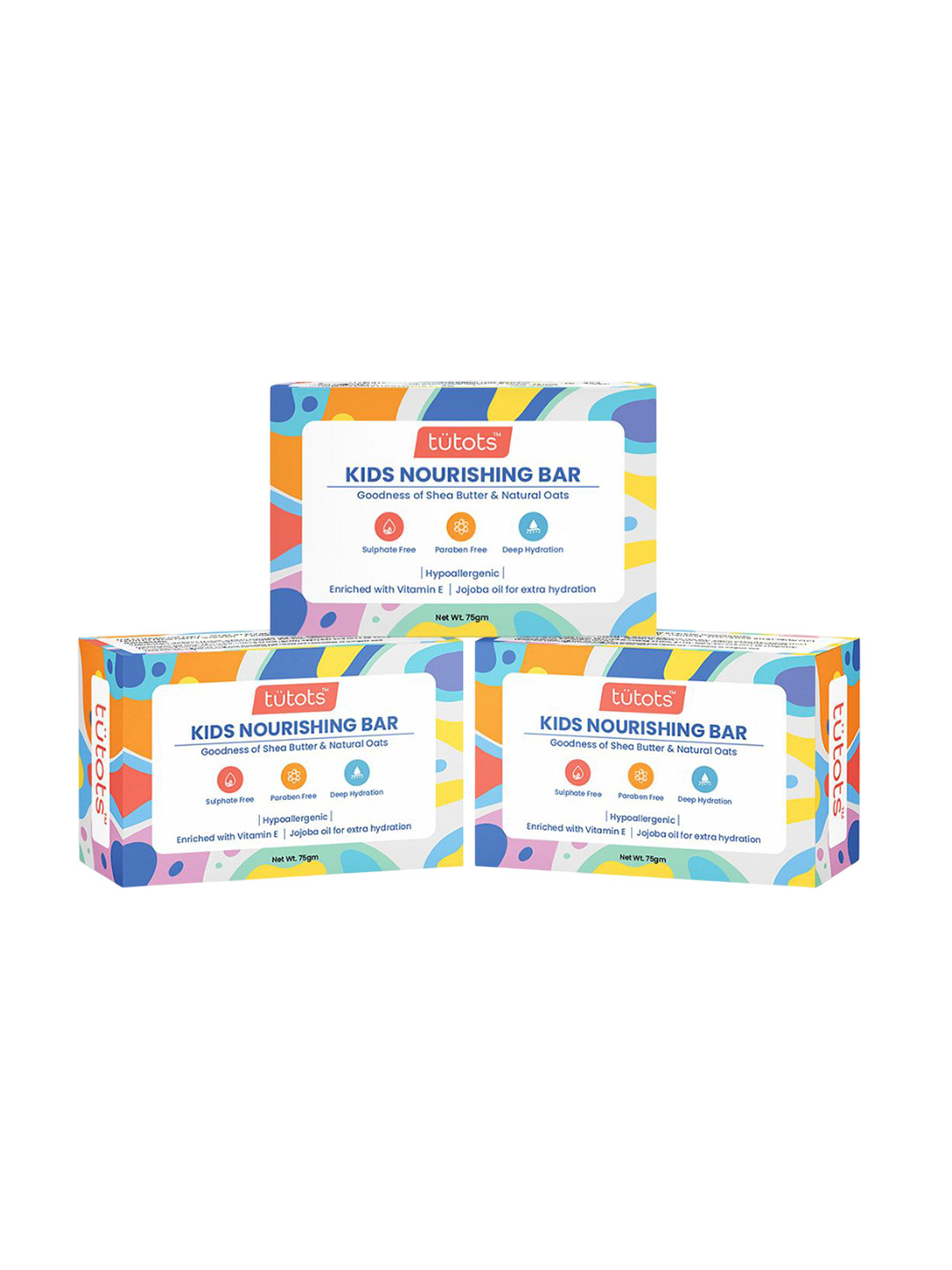Tutots Set Of 3 Kids Nourishing Bar- 75 g Each