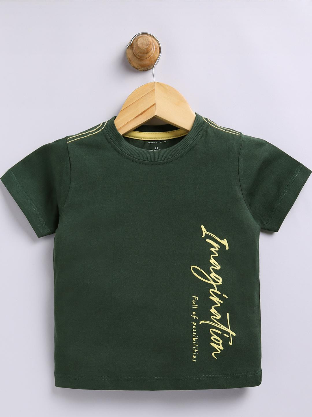 nit kid Boys Typography Printed Pure Cotton T-shirt