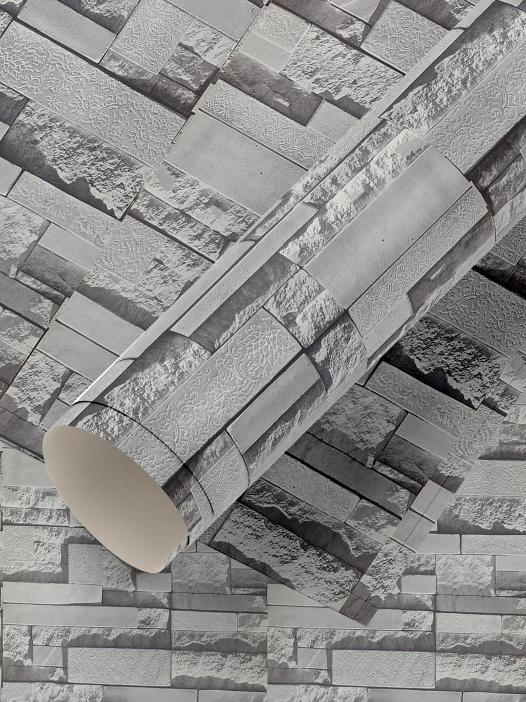 Eurotex Grey Printed Self Adhesive Wall Sticker