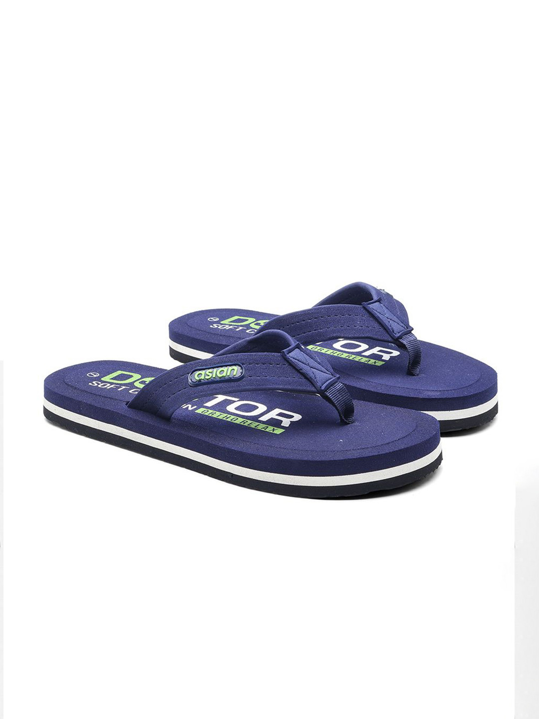 ASIAN Men Printed Ortho Arch Support & Pain Relief Thong Flip-Flops