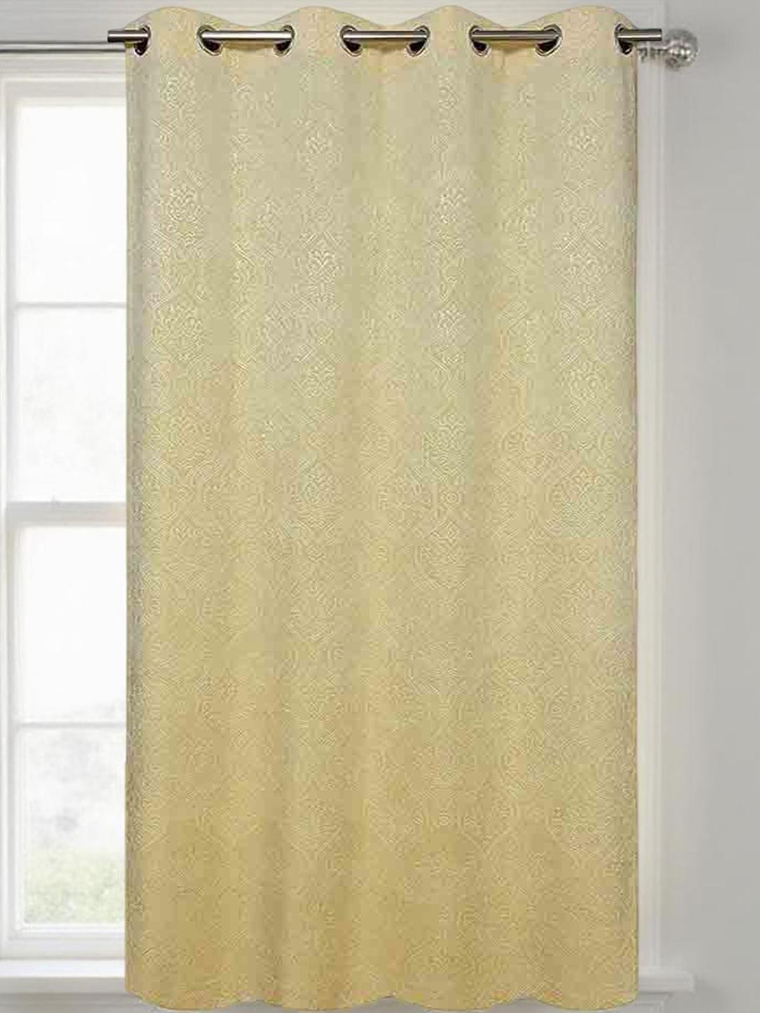 IVAZA Cream Velvet Window Curtains
