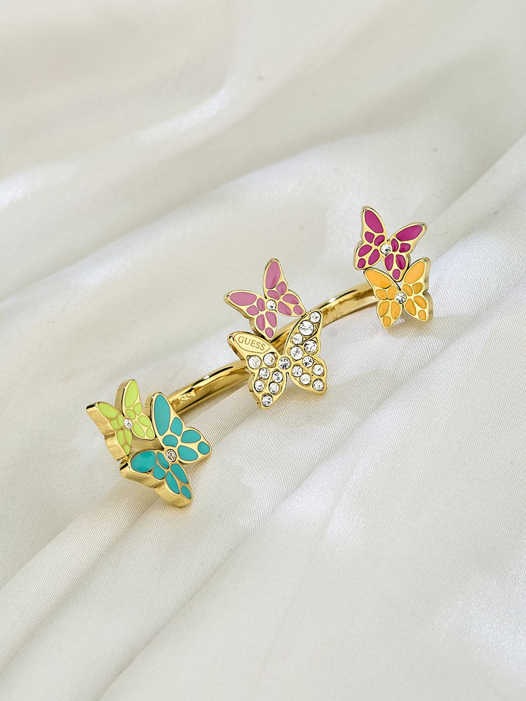 Women Chrysalis Gold-Plated Stainless Steel Ring