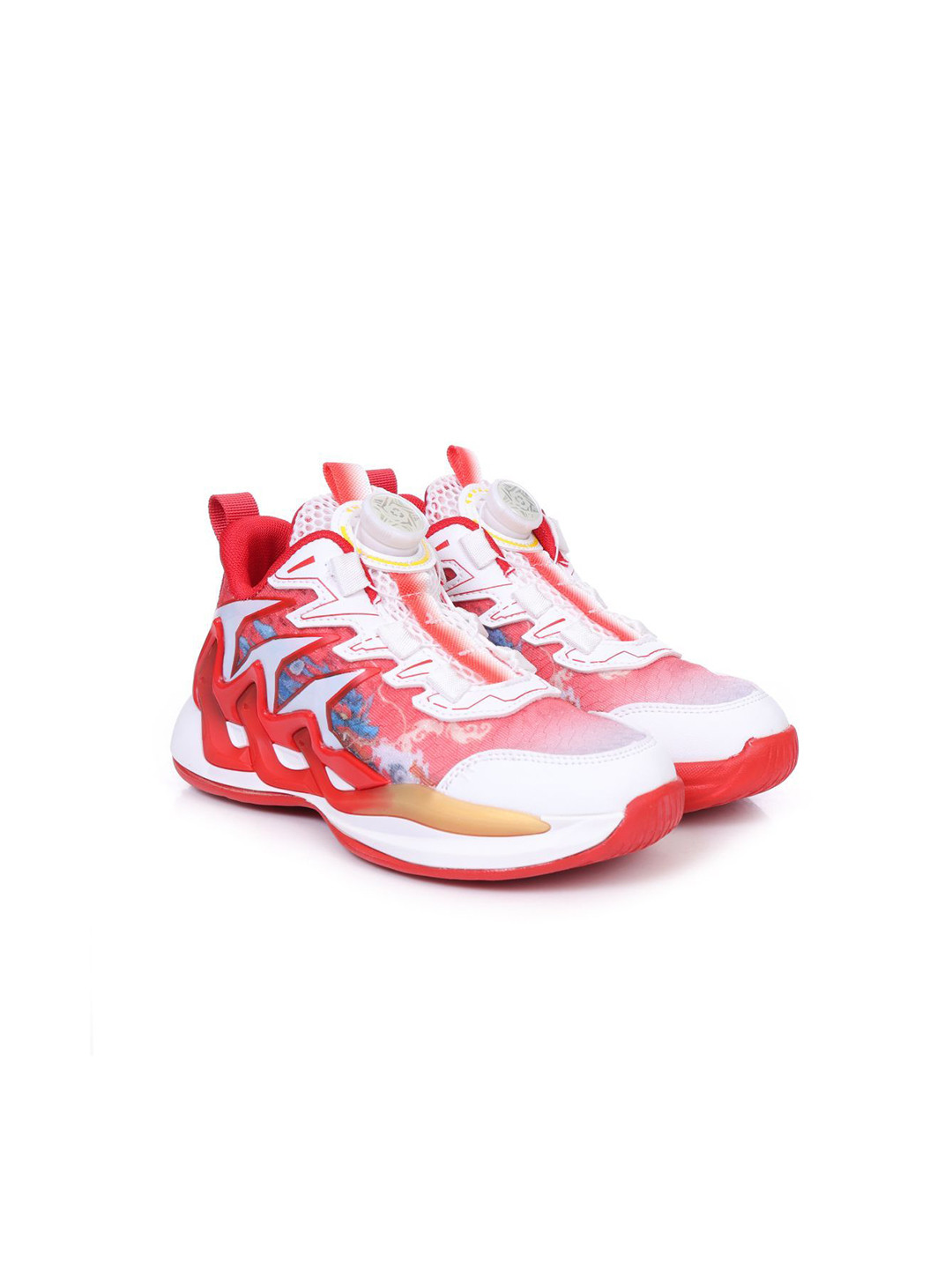 ZOOMBIE Boys Red Sports Sneakers With Rotary Lock