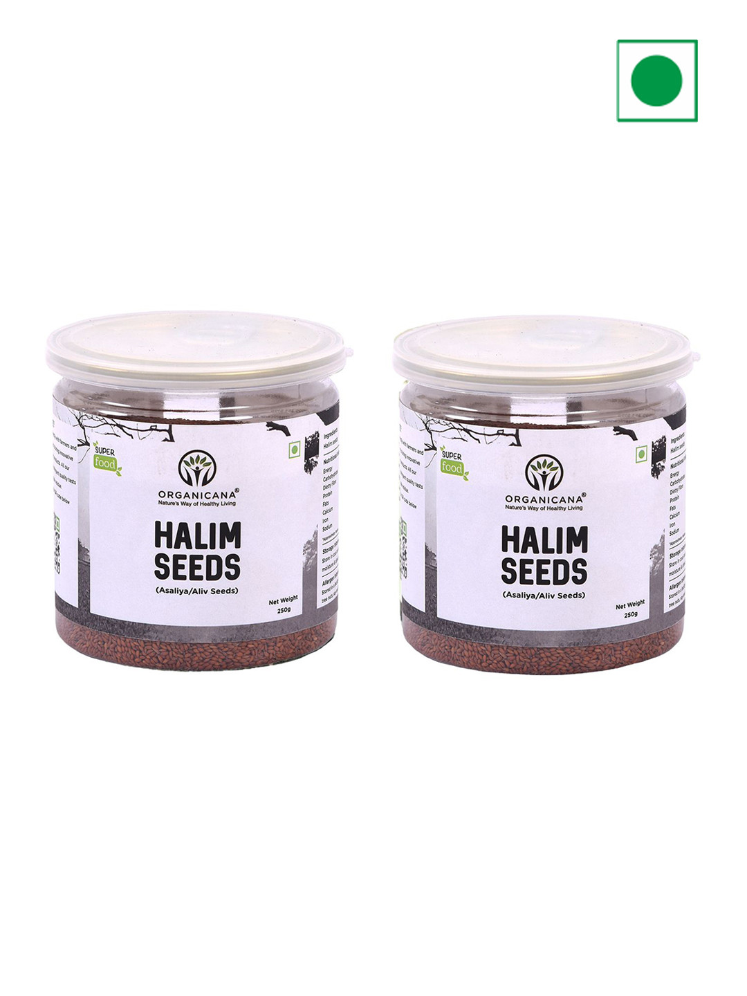Organicana Pack Of 2 Halim Seeds - 250g Each