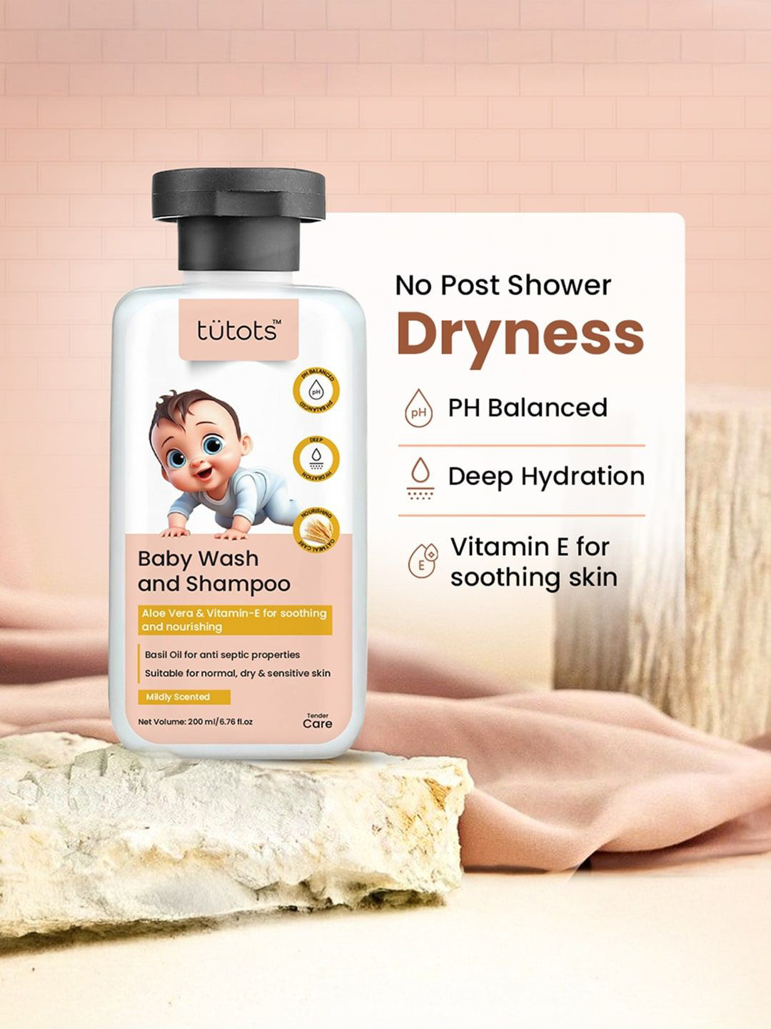 Tutots Baby Body Wash & Shampoo- 200 ml