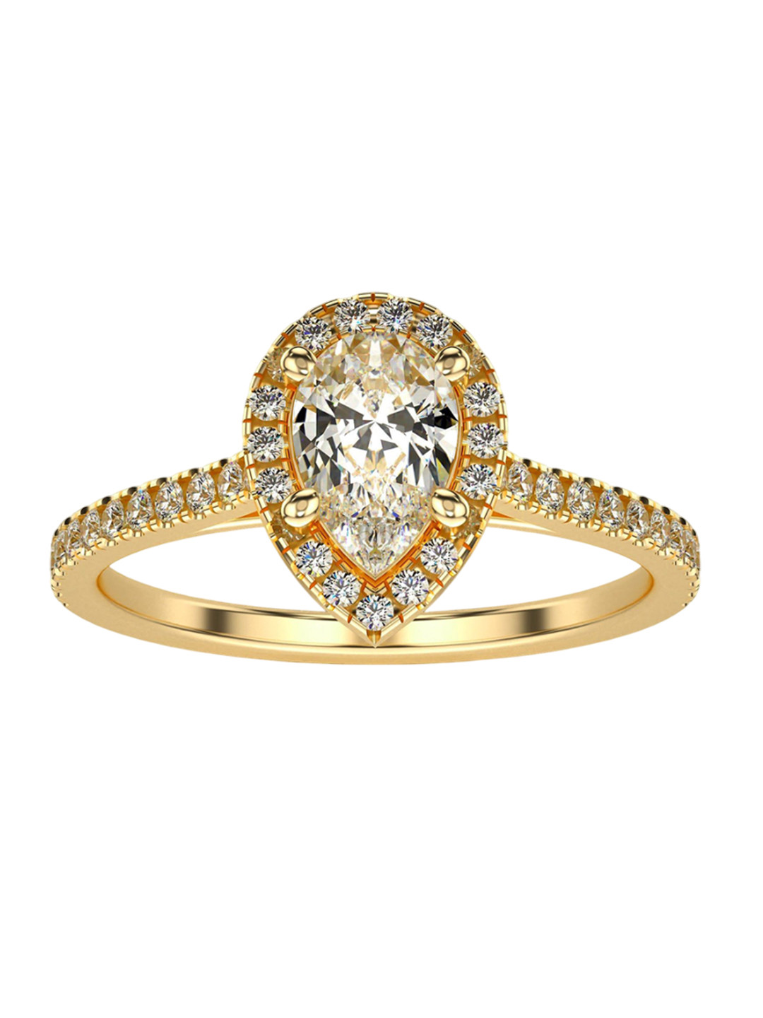 VALANOVA Women 18 Kt 925 Sterling Silver Lab Grown 0.60 CT Diamond Ring 1.42 gm