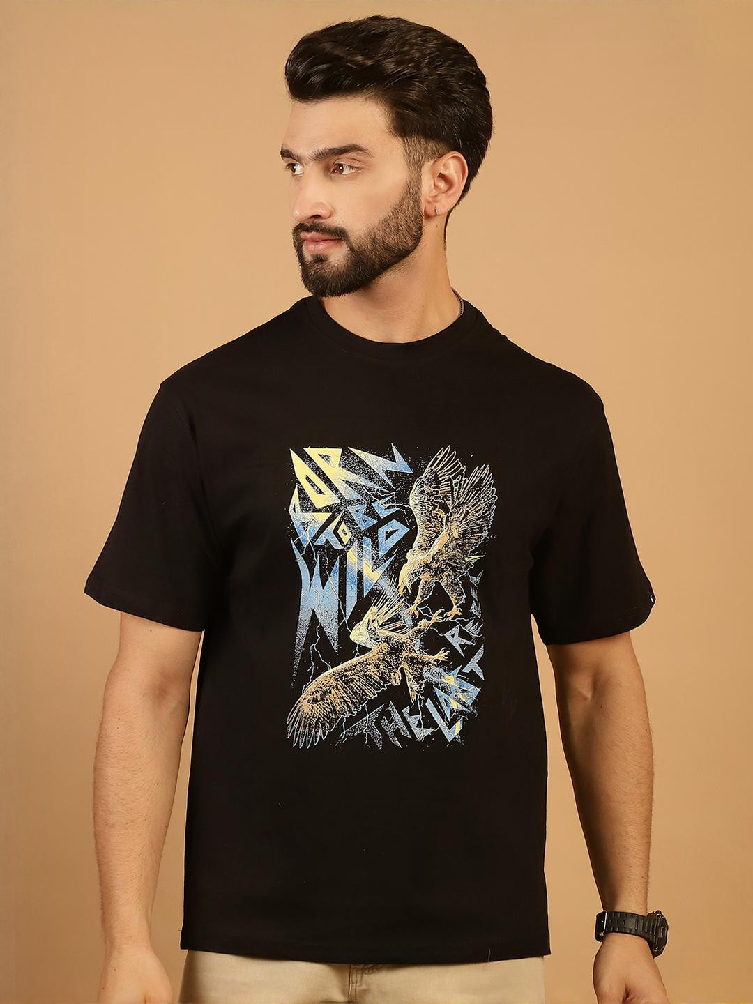 Oversized Graphic Black T-Shirt