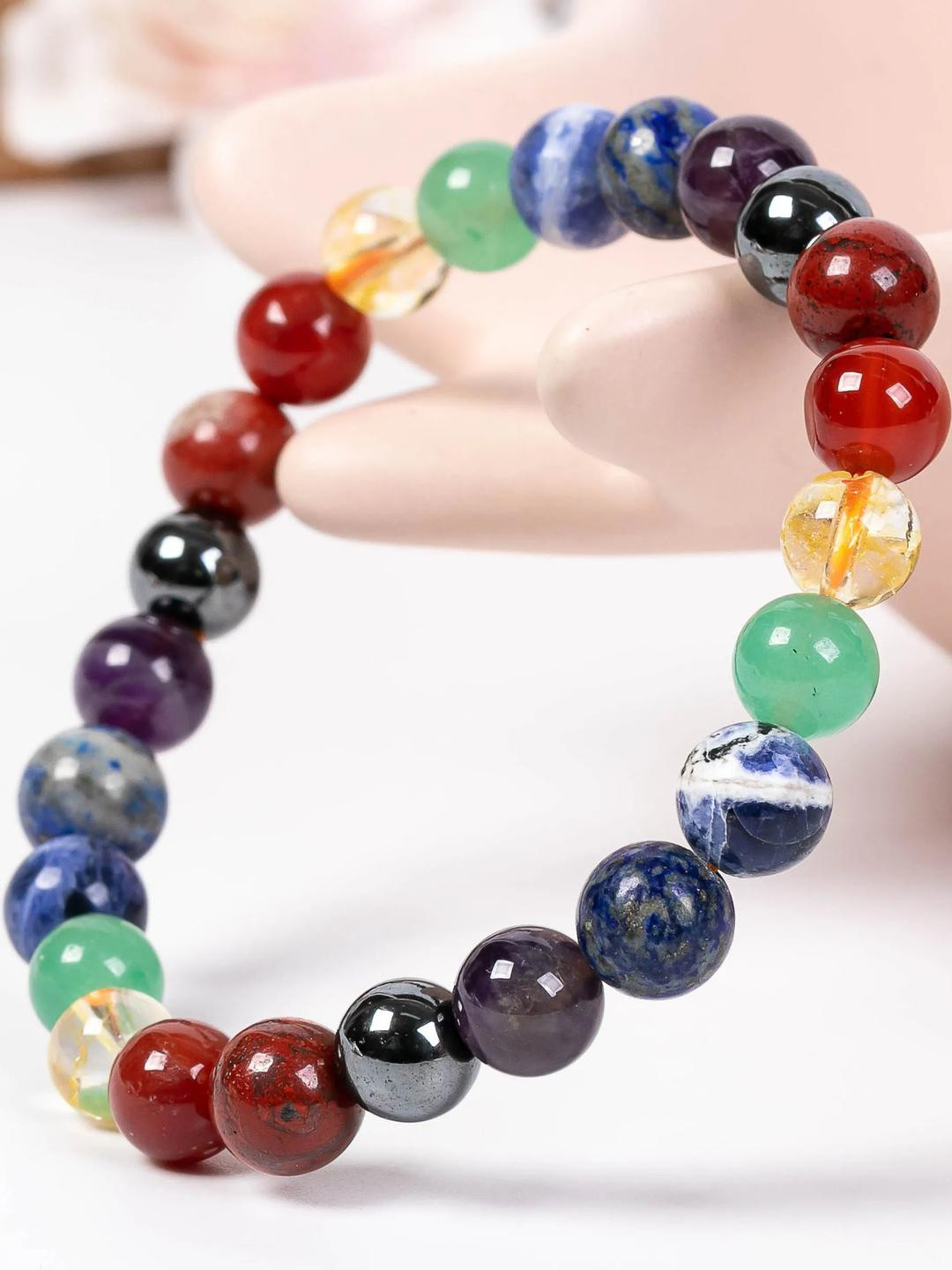 craftNyou Unisex 7 Chakara Bracelet