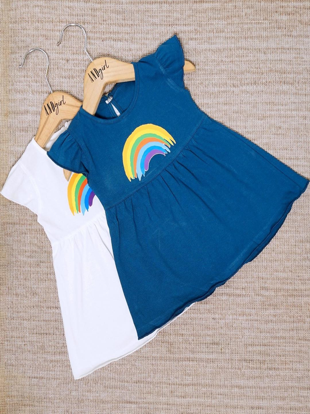 CRAZE N STITCH Girls White Dresses