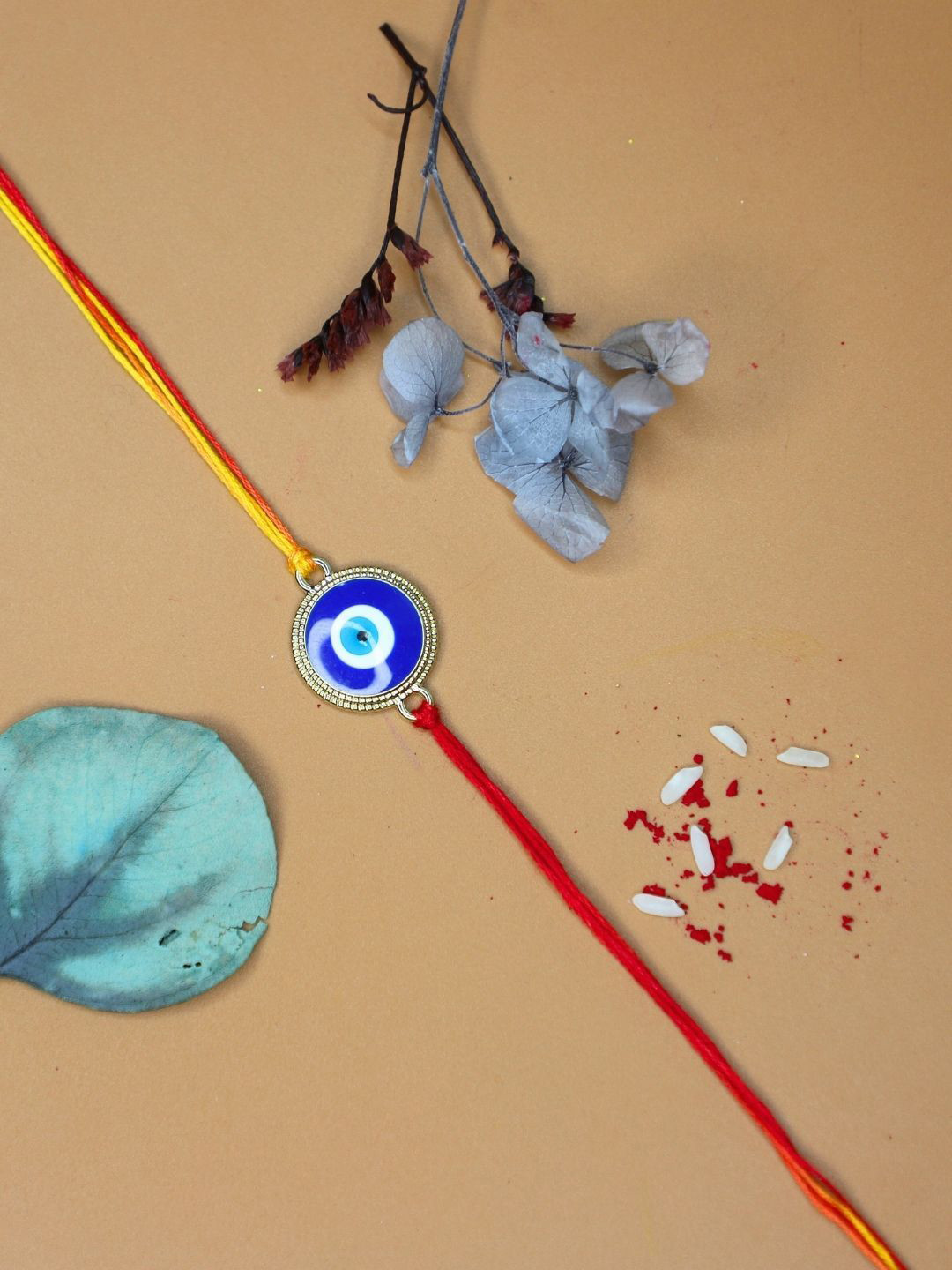 Anouk Evil Eye Rakhi With Greeting Card Gift Set