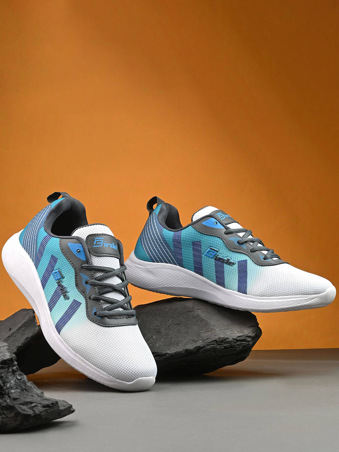 BIRDE Men Mesh Comfortable Walking Non-Marking Sports Shoes