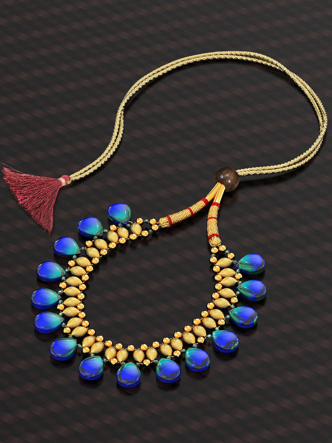 Joyalukkas Serene Wave Ombre Gold Necklace