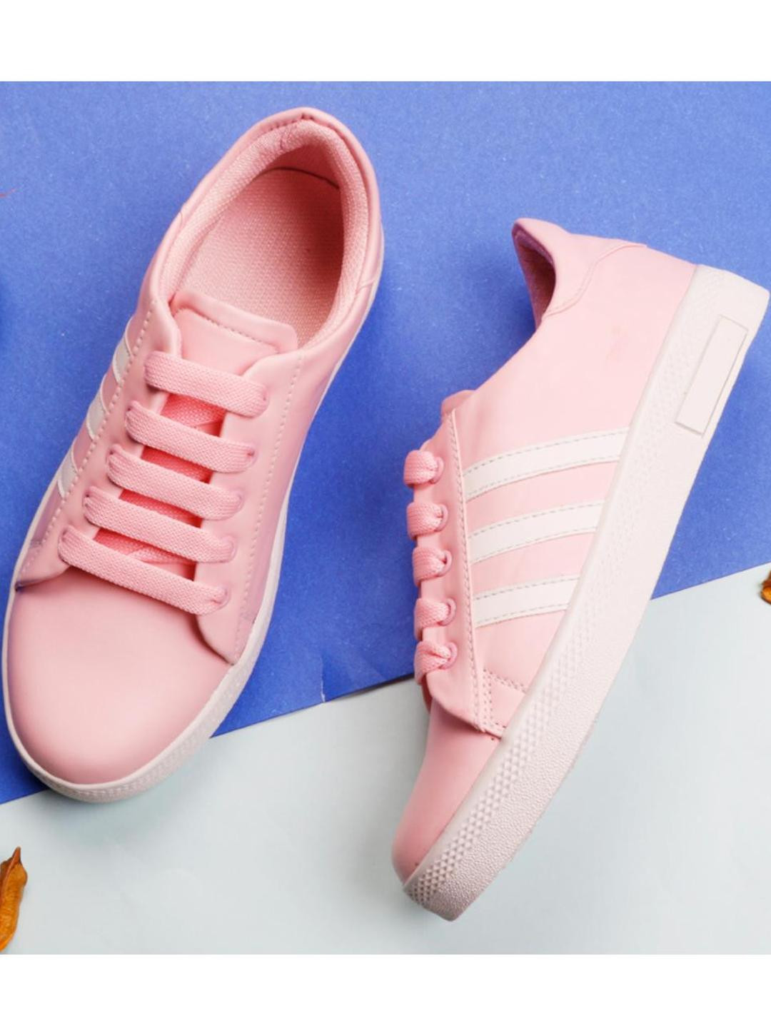 Antox Pink Synthetic Casual Shoes