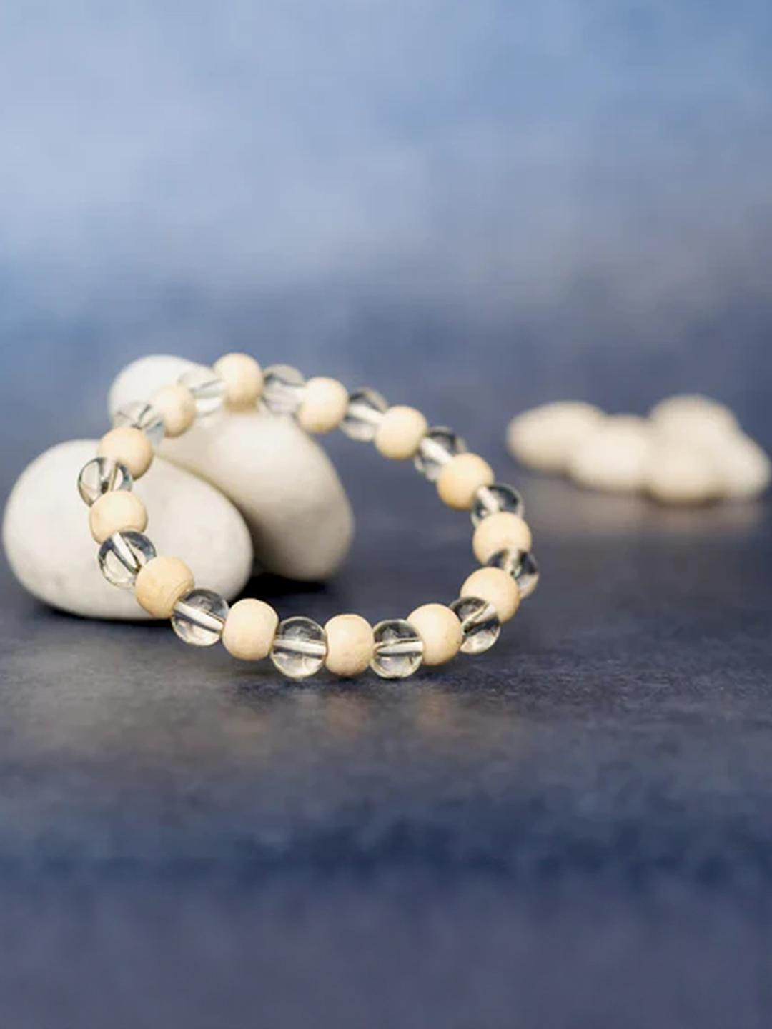 craftNyou Unisex Crystal with Tulsi Bracelet