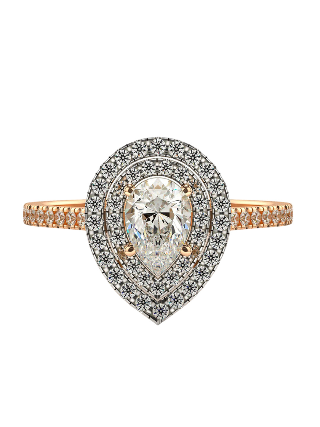 VALANOVA Women 18 Kt Gold Lab Grown Diamond 0.71 CT Diamond Ring 1.69 gm