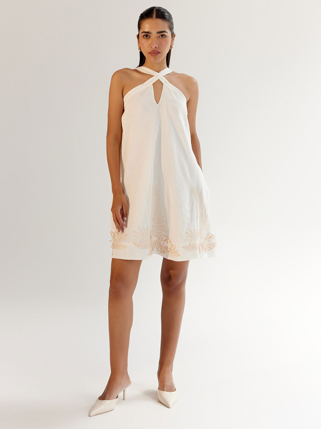 NOIB Aida Mini Women Shoulder Straps A-Line Dress