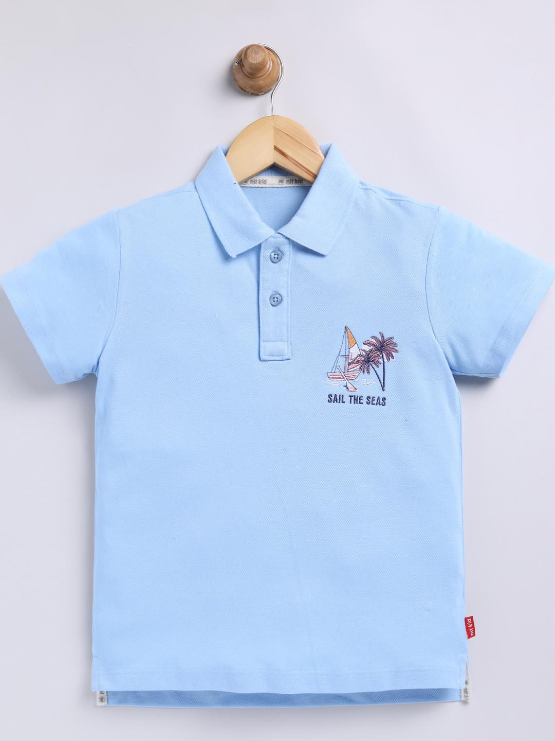 nit kid Boys Blue Tshirts