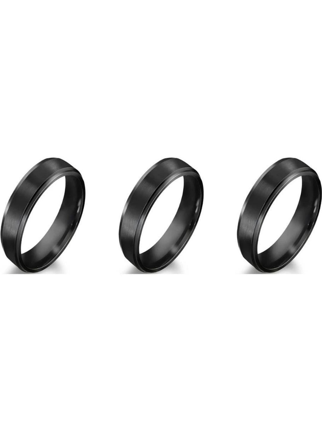 Dynamic Retail Global BLACK RINGS3 Alloy Ring ()