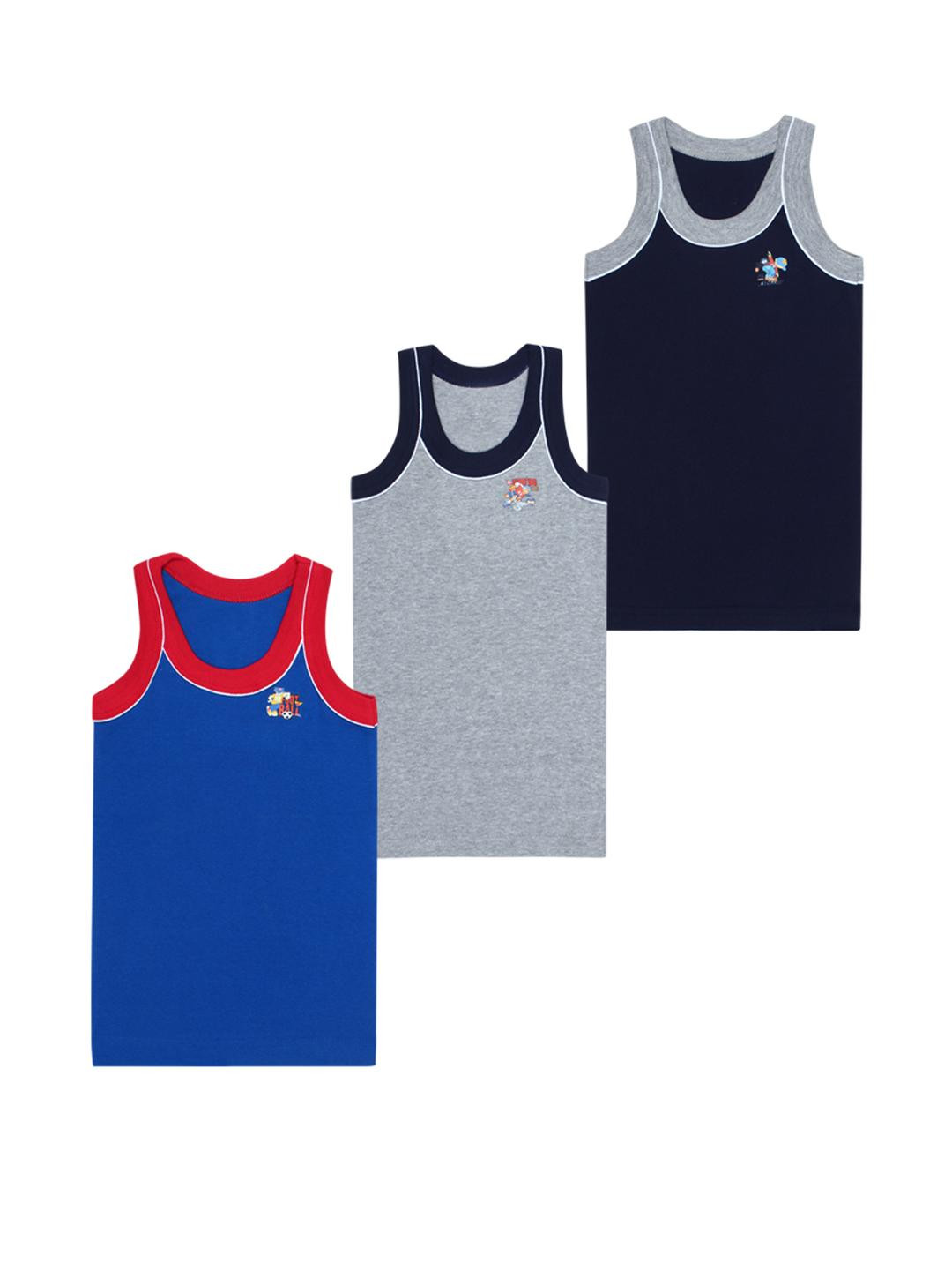 Kritiu Boys Innerwer Vest - Pack Of 3