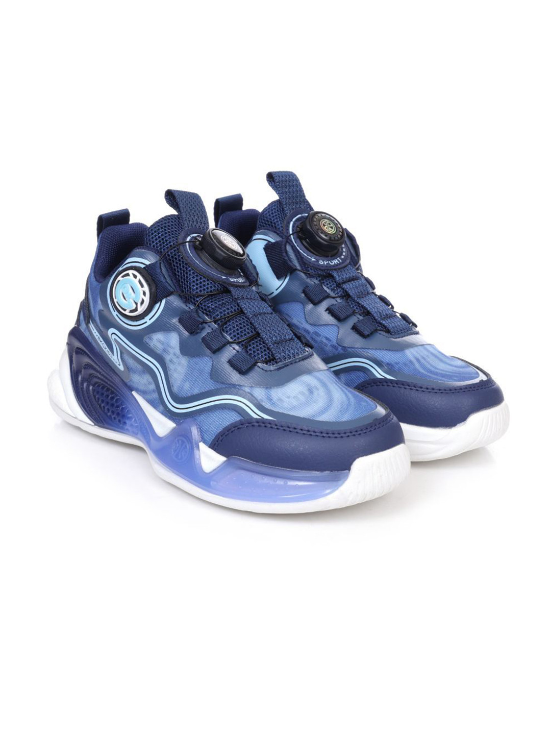 ZOOMBIE Kids Walking Non-Marking Rotary Lock Sports Shoes