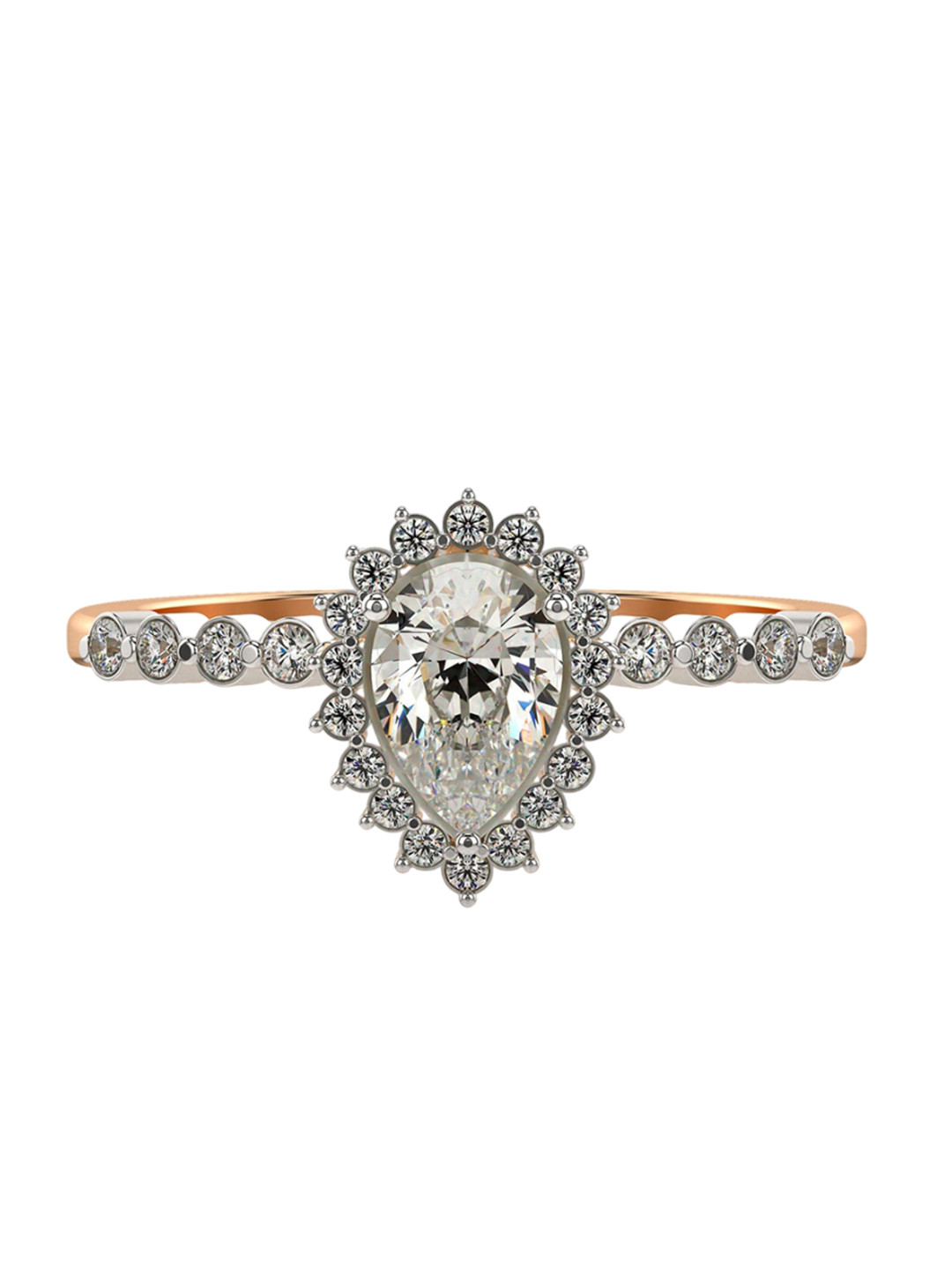 VALANOVA Women 18 Kt Gold Diamond 0.48 Ct Diamond Ring  1.96 gm