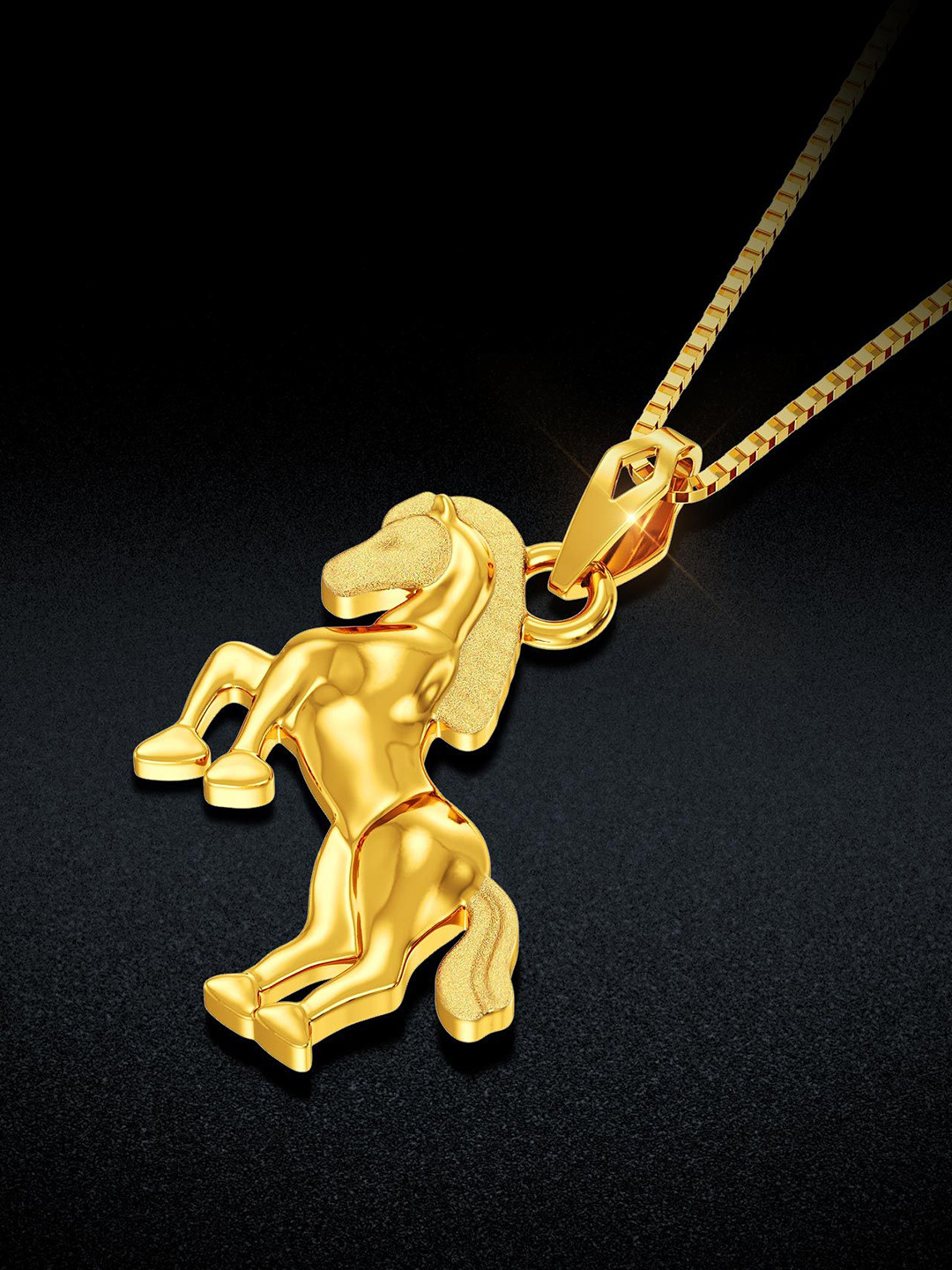 Joyalukkas Galloping Horse 22Kt Gold Pendant