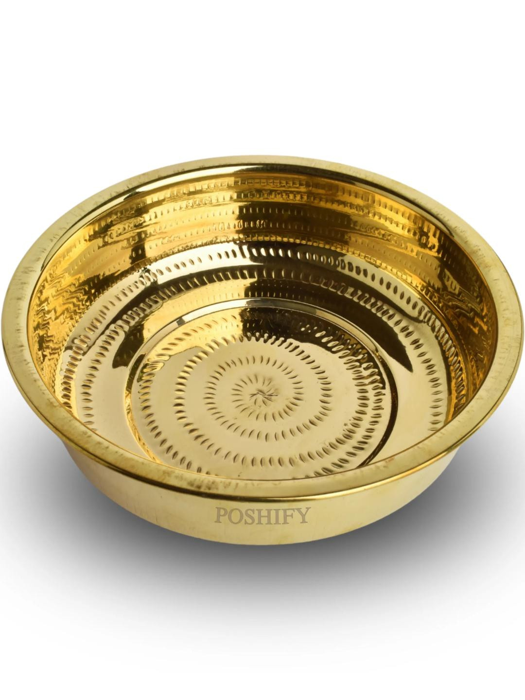 POSHIFY Arugnu Chetty Brass Bowl
