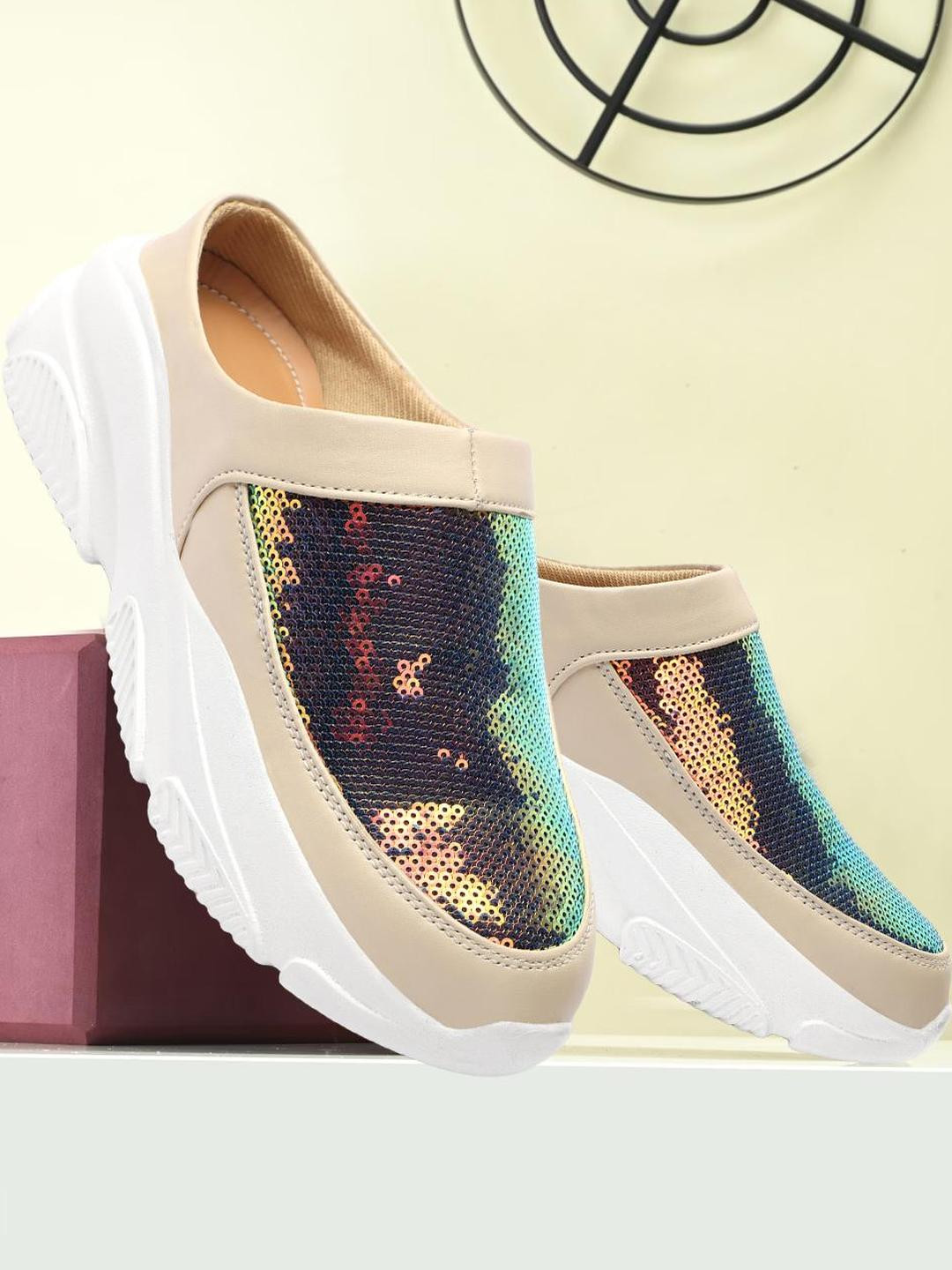 Antox Women Cream Casual Shoes