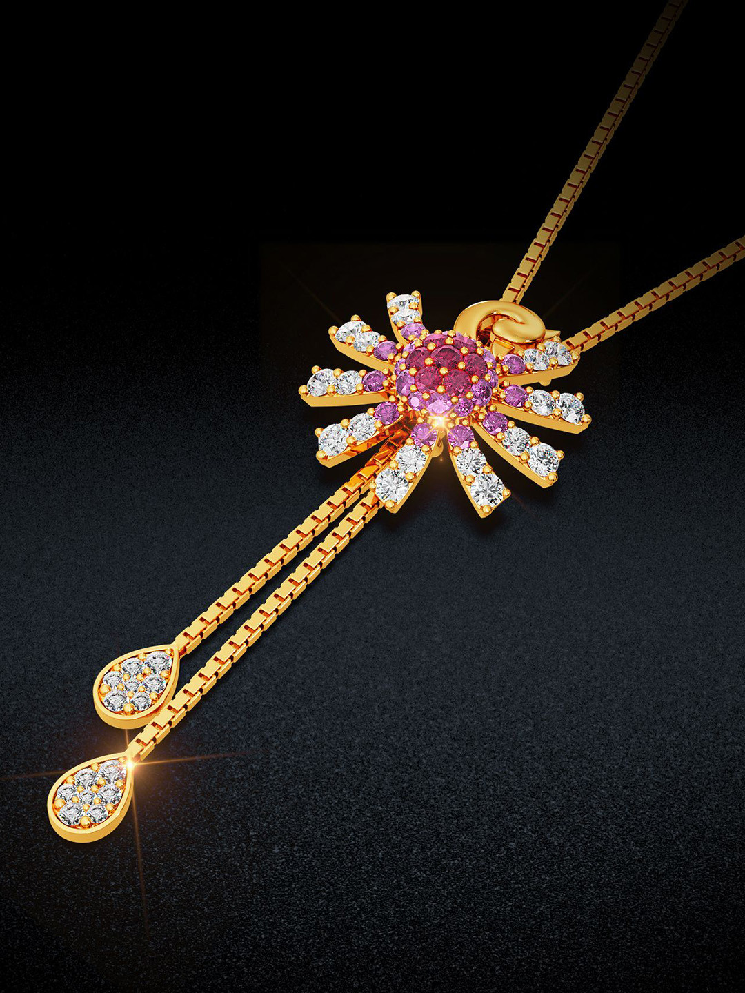 Joyalukkas Soft Blossom Gold Necklace