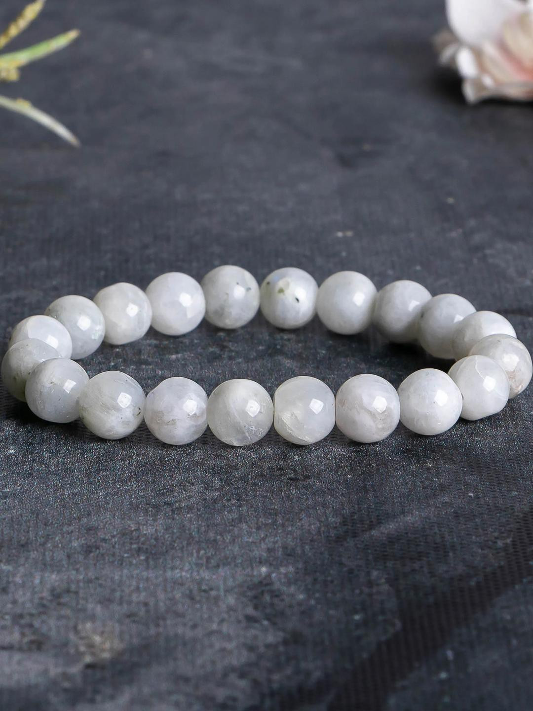 craftNyou Unisex Moon Stone Bracelet