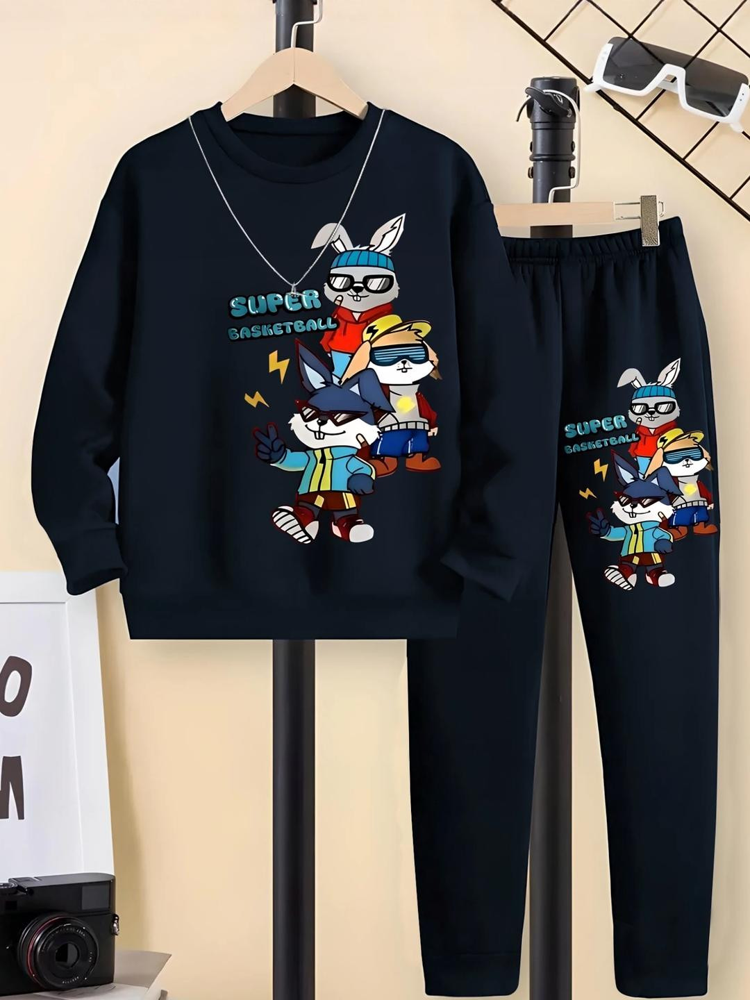 FastColors Boys Printed T-shirt with Trousers