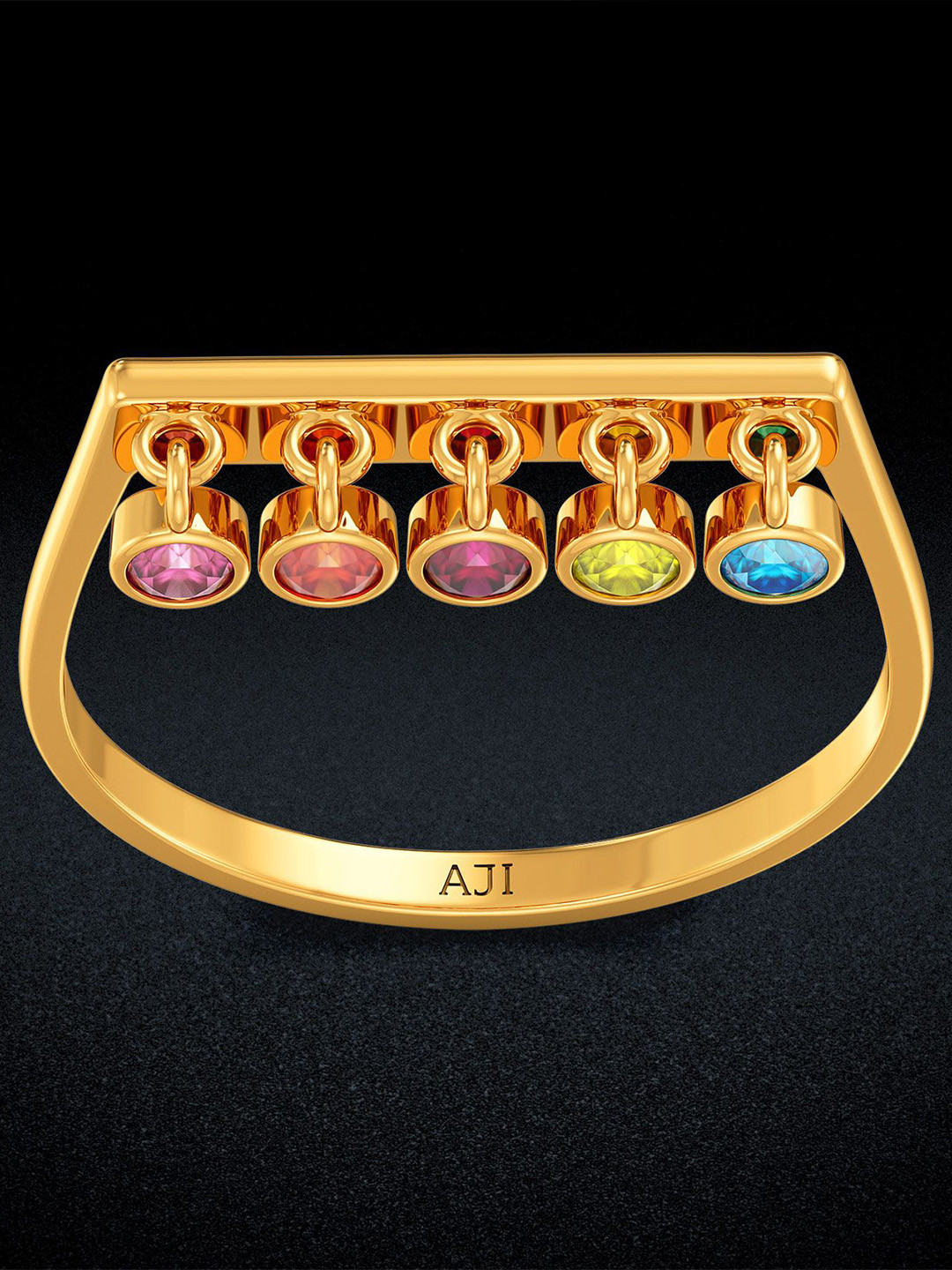 Joyalukkas Women 22 Kt Gold Lustrous Floating Dew Ring 2.346gm