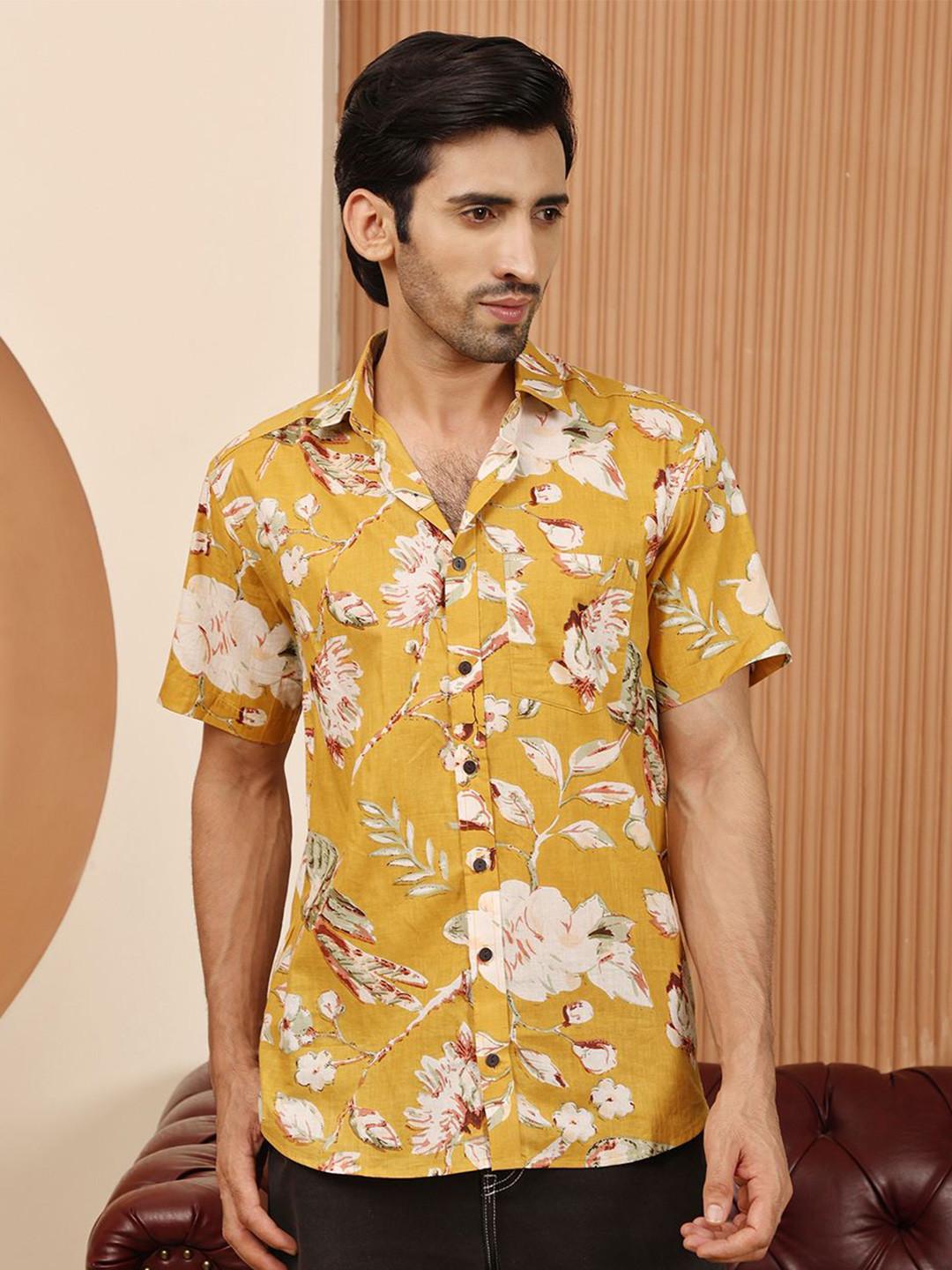 House Of Attire Men Classic Floral Printed Casual Shirt