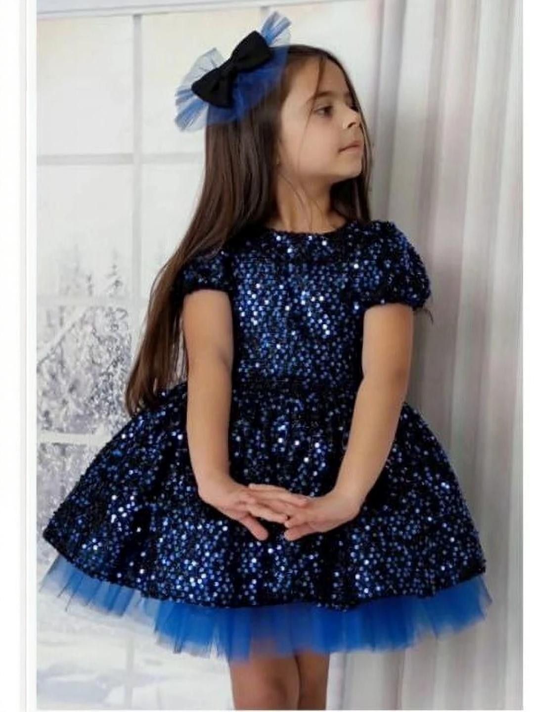 HOPZONIC Girls Blue Dresses