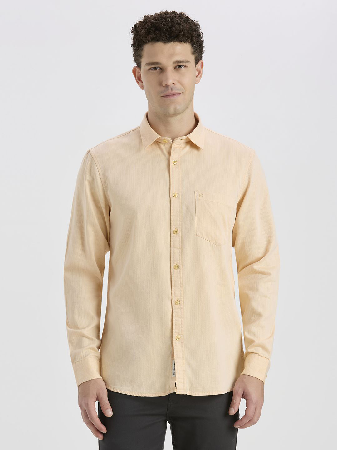 ROCKING SWAMY Sandalwood Men Regular Fit Casual Cotton Shirt