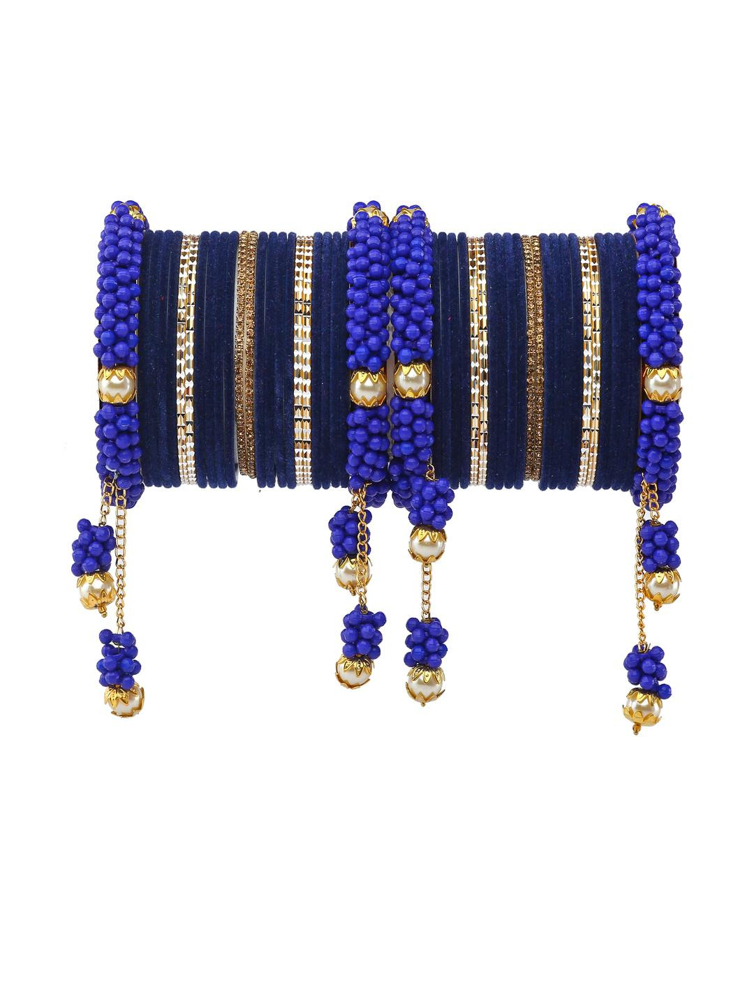 Amika Alloy Artificial Stones and Beads Bangle