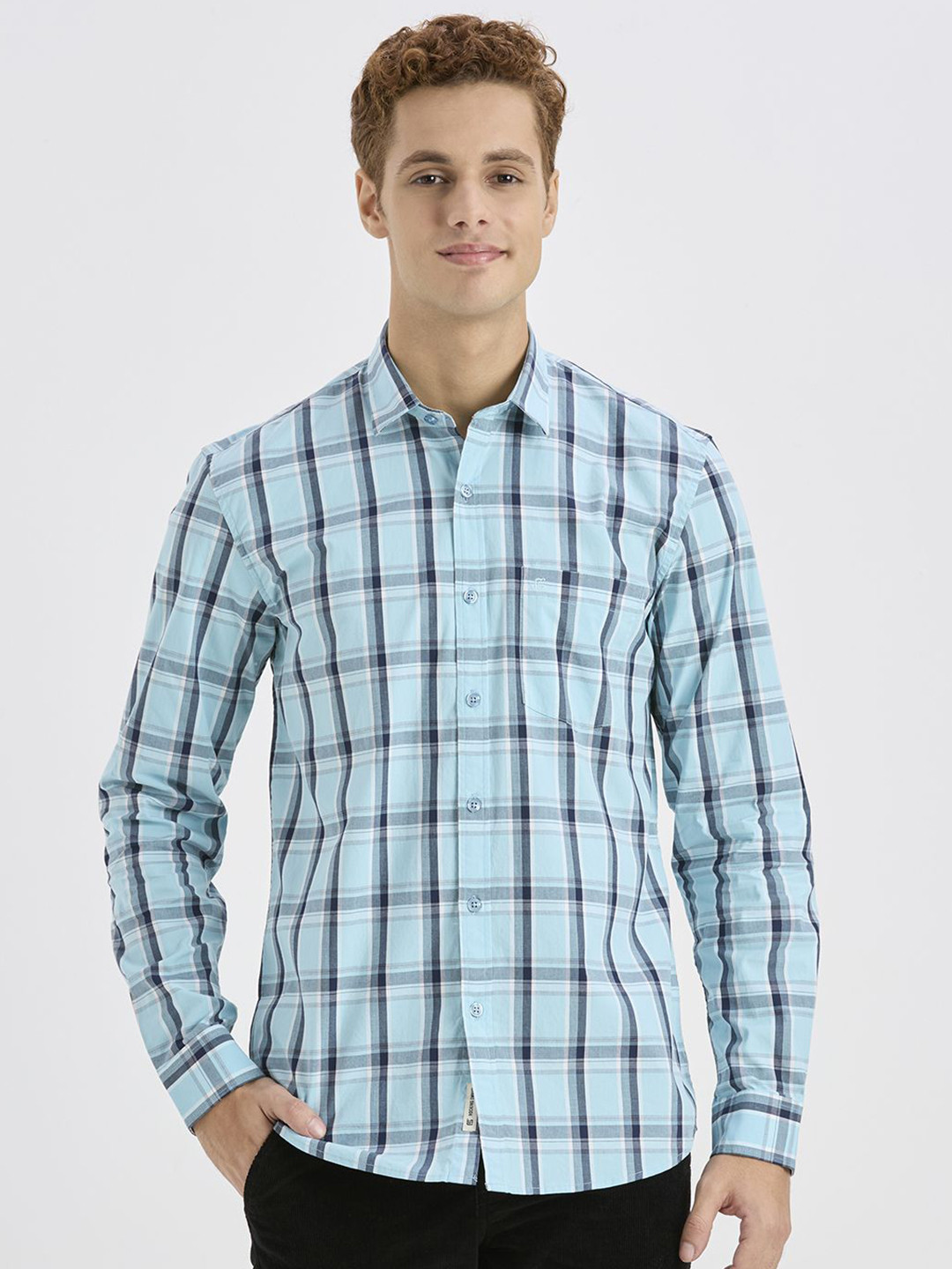 ROCKING SWAMY Men Tartan Checks Checked Chest Pocket Casual Shirt