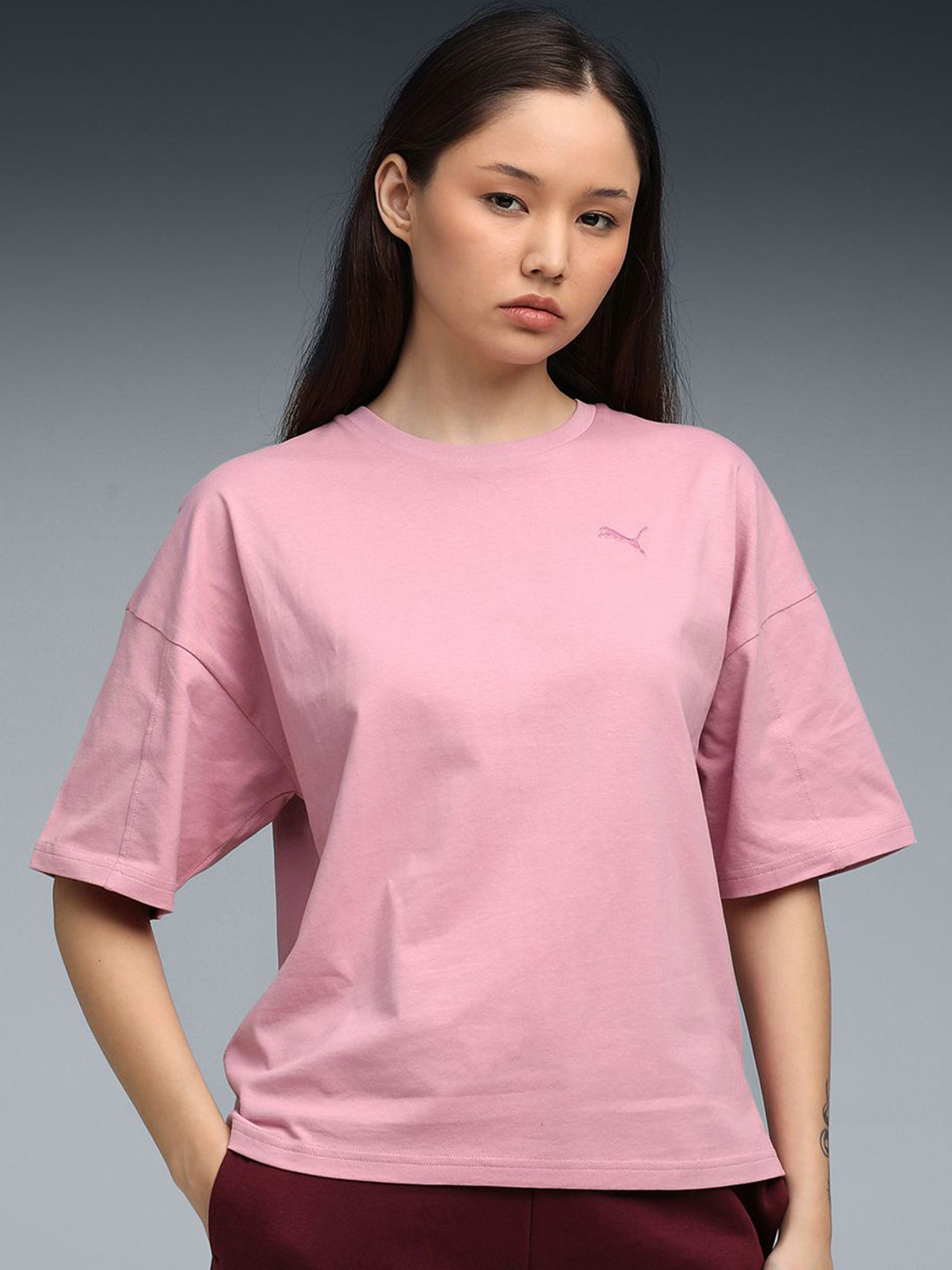 Puma HER Womens Oversized Crew Neck Tee