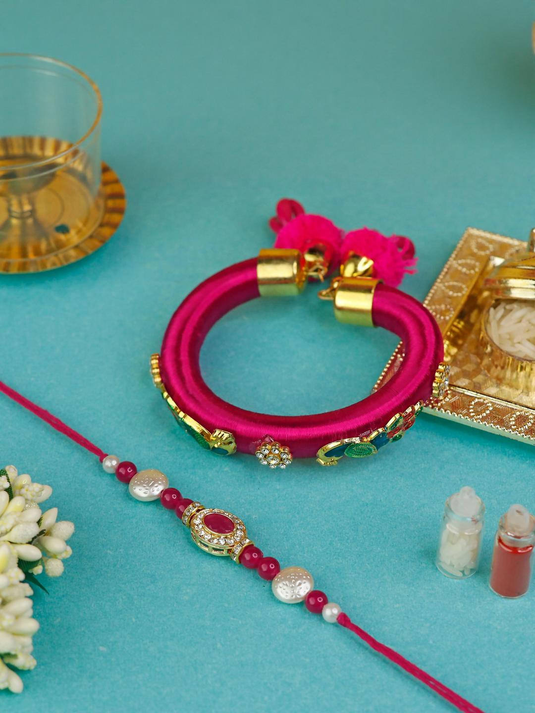 Brother Rakhi with Bhabi kada set