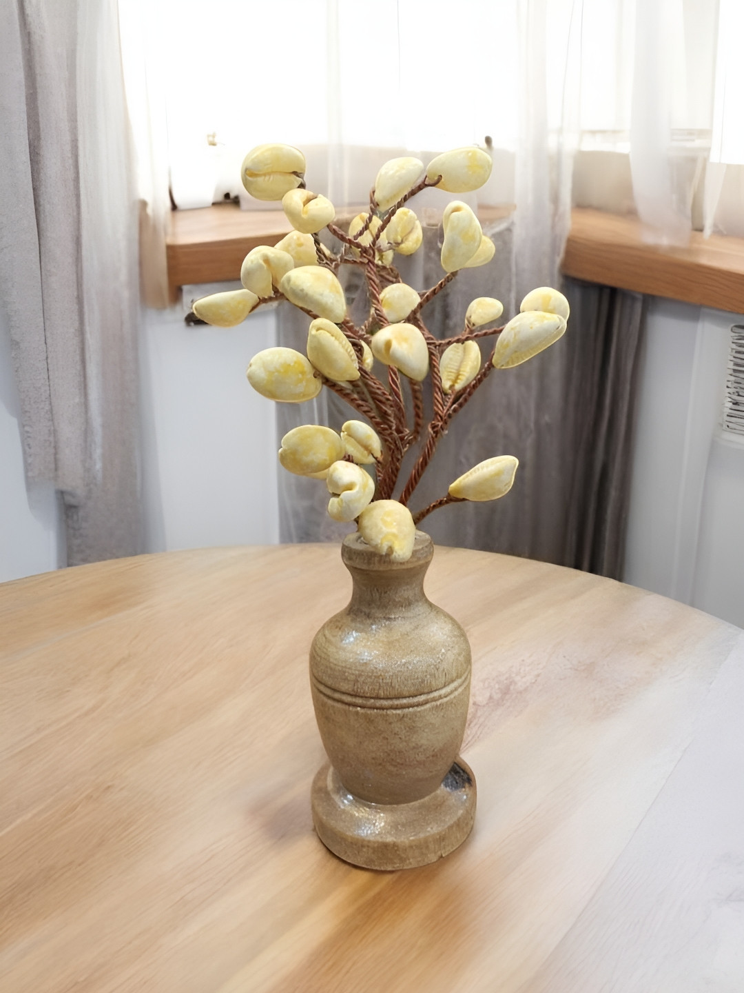 SANKALAN CREATIONS White Kaudi Tree Showpiece