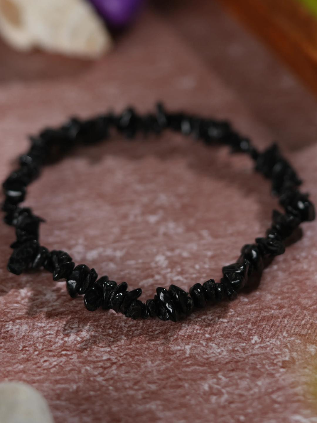craftNyou Unisex Black Spinal Bracelet