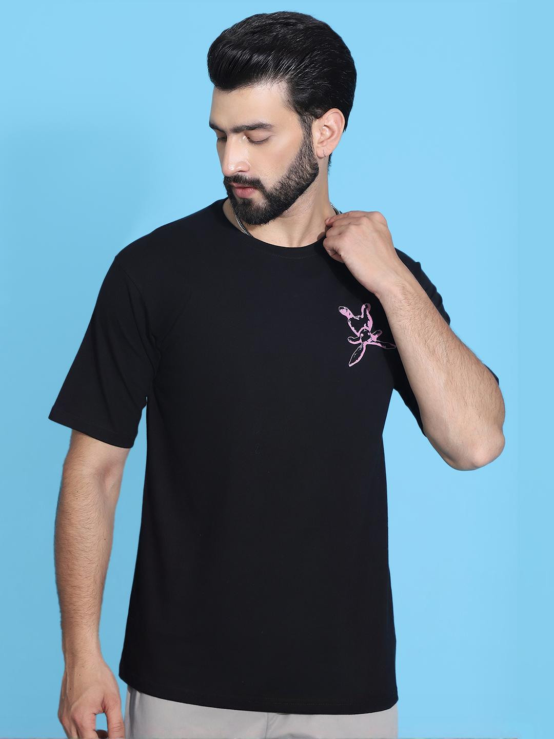 Oversized Graphic Black T-Shirt