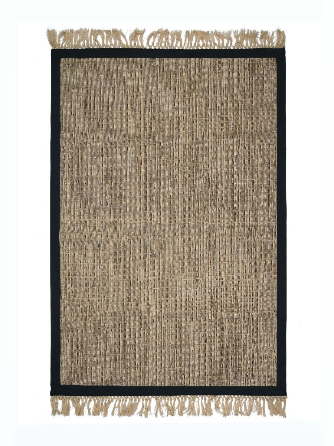 Saral Home Brown Abstract Textured Anti-Skid Carpet