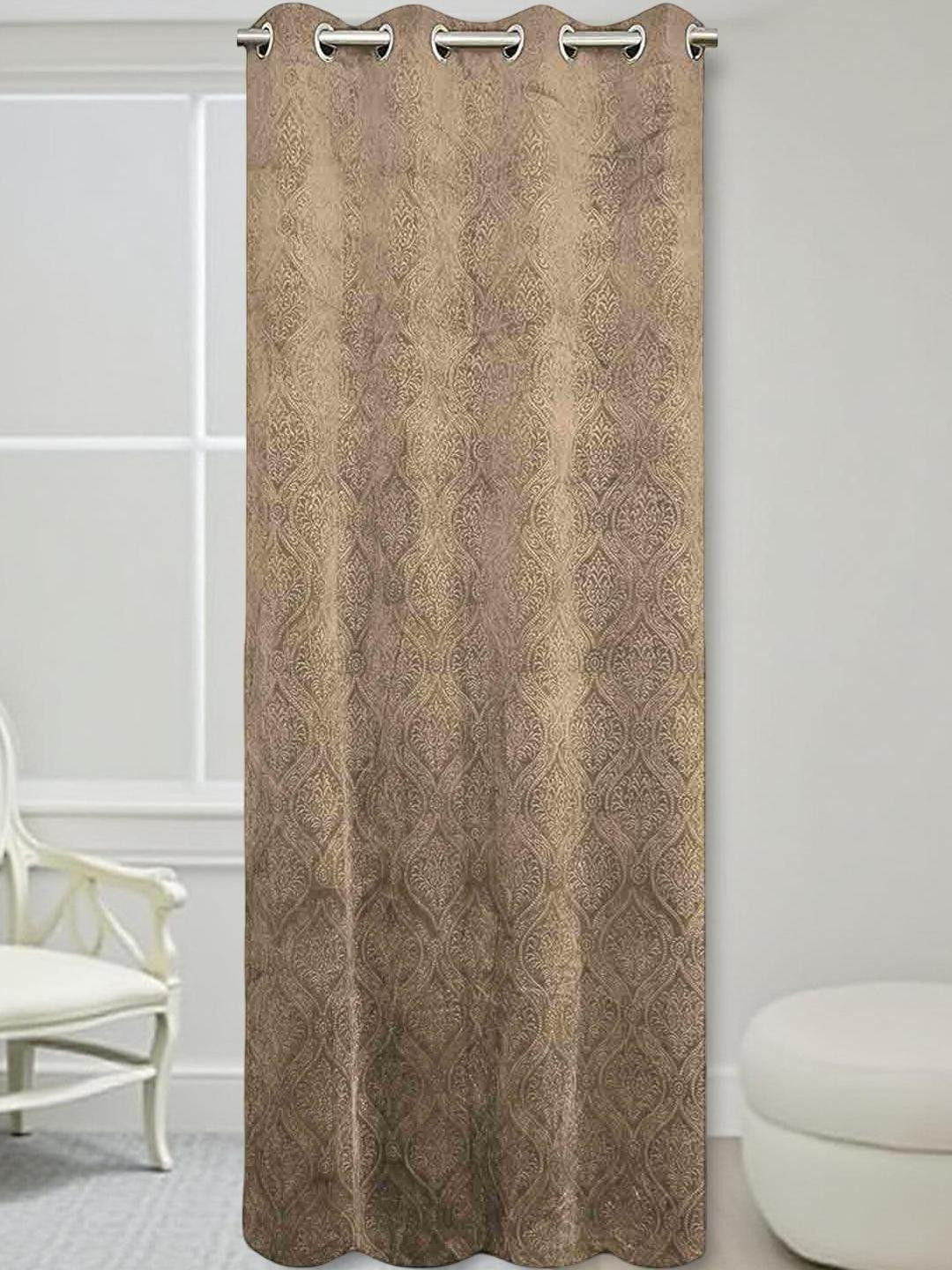 IVAZA Brown Velvet Door Curtains