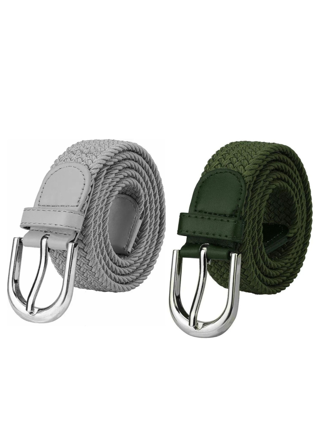 Niddleman Men Set Of 2 Canvas Wide Braided Belts