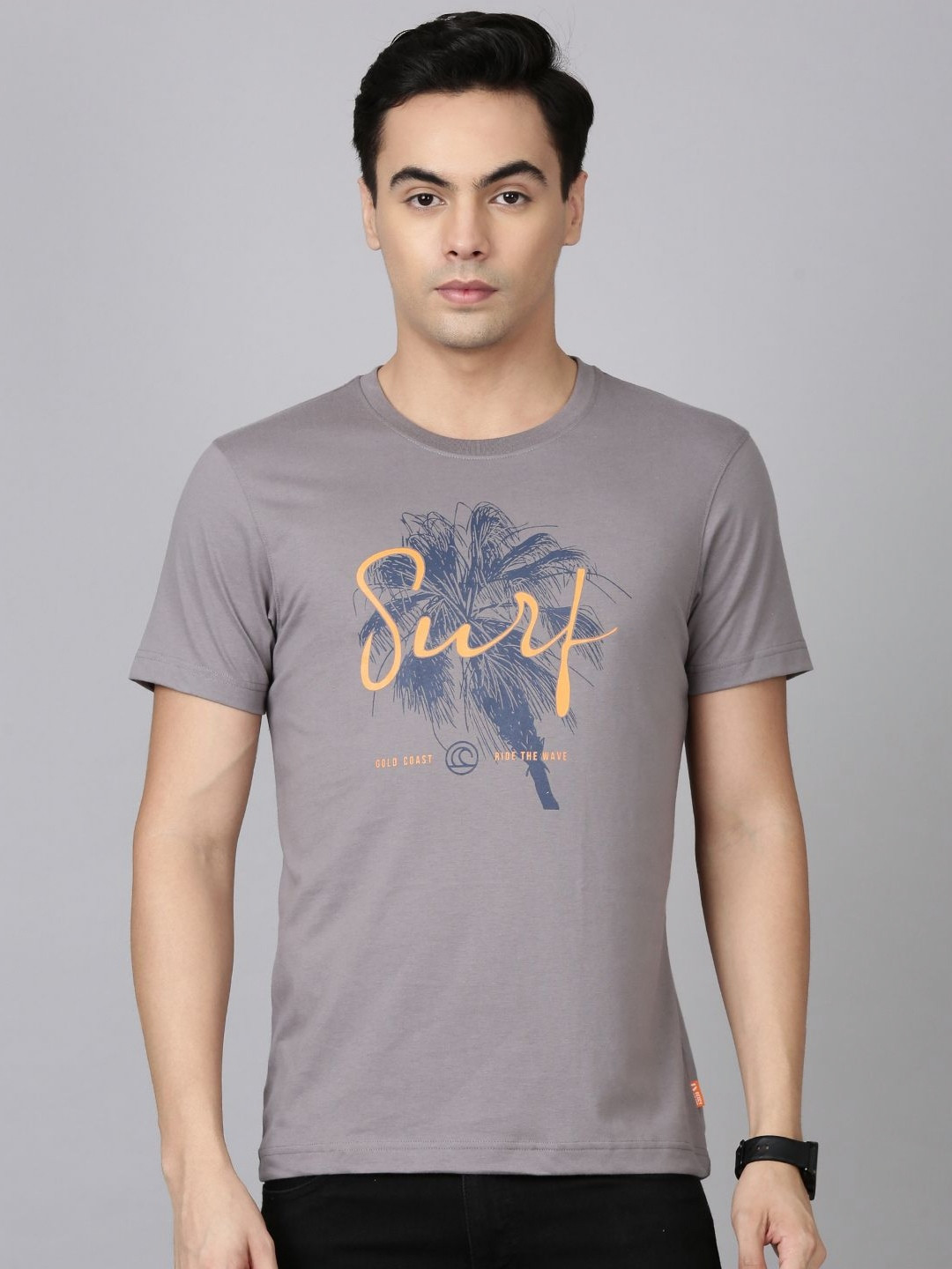 Dixcy Scott Originals Men Typography Printed Anti Odour Applique T-shirt