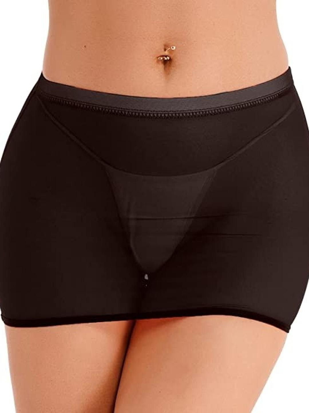 Women's Hip-Shaping Control Shorts, Black, High-Waisted Seamless